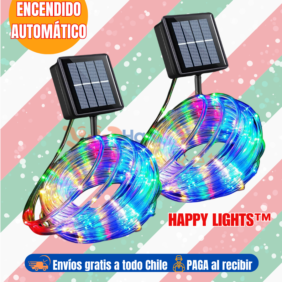 Happy Shine™ - Cuerda solar🌞 de luces LED🎄