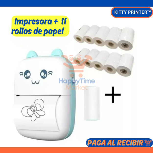 Kitty Printer™ - Impresora portátil (incluye papel)